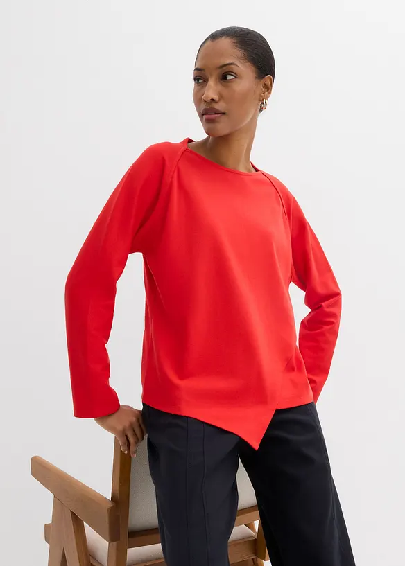 L&aring;ng&auml;rmad topp i ekologisk bomull, bonprix