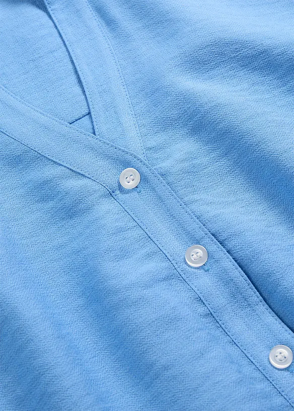 Blus i fyrkantig modell av viskosmix, bonprix