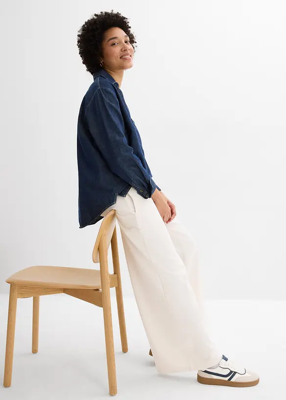 Culottebyxa av ekologisk bomull, bonprix