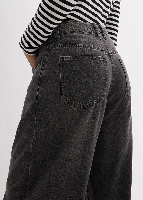 Jeans med Wide Leg och High Waist, bonprix