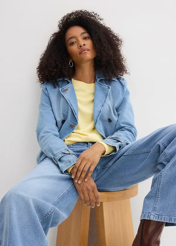 Barrel Jeans Mid Waist, bonprix