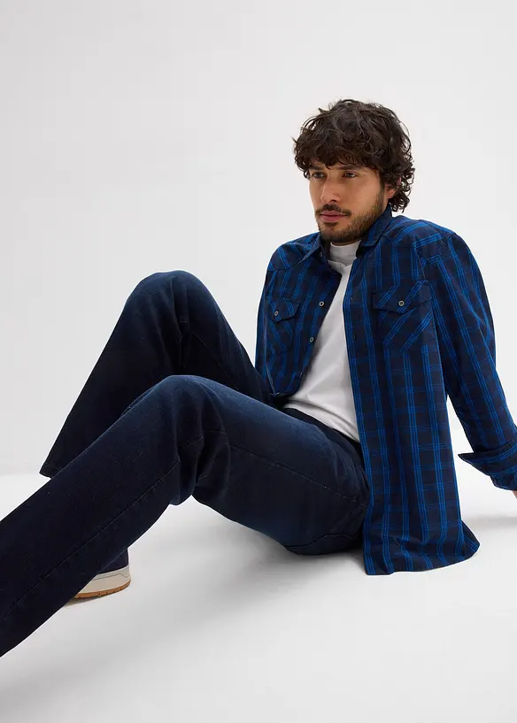 Regular Fit Stretch Jeans med sk&auml;rp, Straight, bonprix