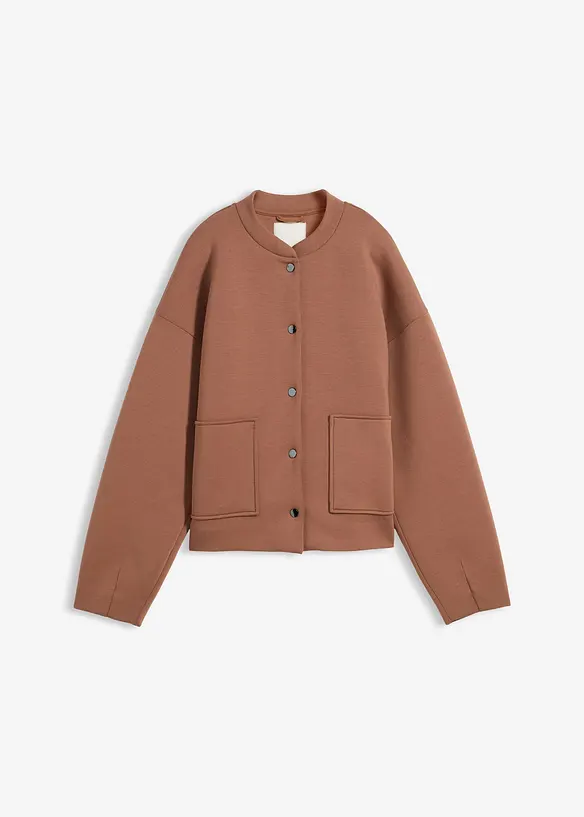 Bekv&auml;m blusjacka i stabil trik&aring;, bonprix