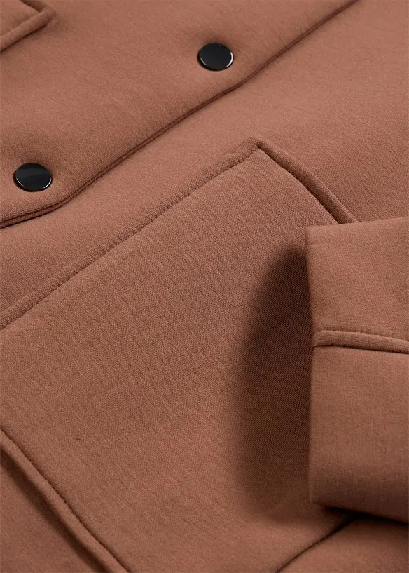 Bekv&auml;m blusjacka i stabil trik&aring;, bonprix