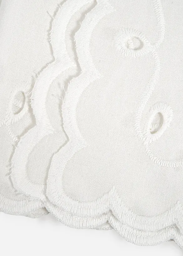 Tygservetter i ekologisk bomull med broderi (2-pack), bonprix