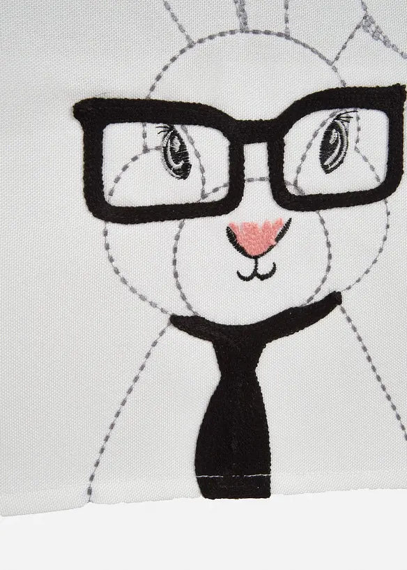 Bordsl&ouml;pare med broderade harar, bonprix