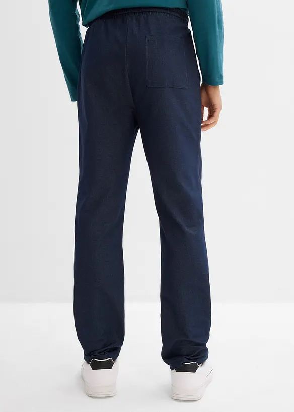 Joggingbyxa med denimlook, bonprix