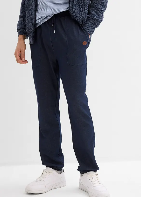 Joggingbyxa med denimlook, bonprix