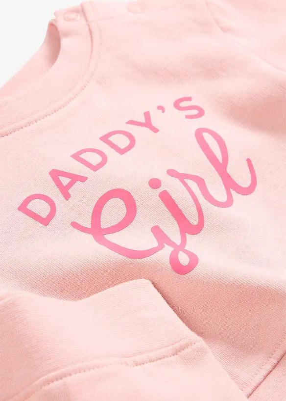 Sweatshirt och byxa av ekologisk bomull (2 delar), bonprix