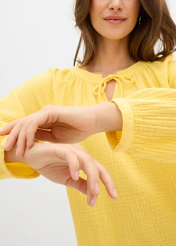 Blustopp av mjuk muslin, bonprix