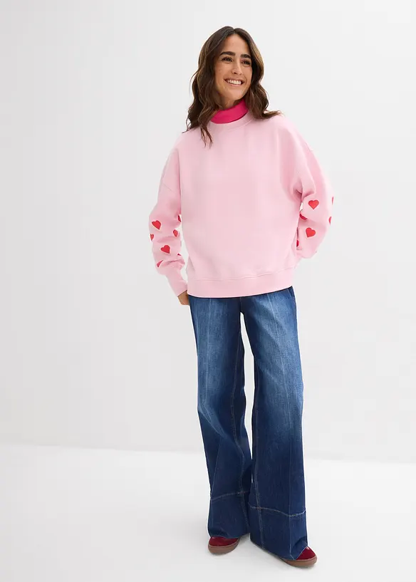 Sweatshirt i bomullsmix, bonprix