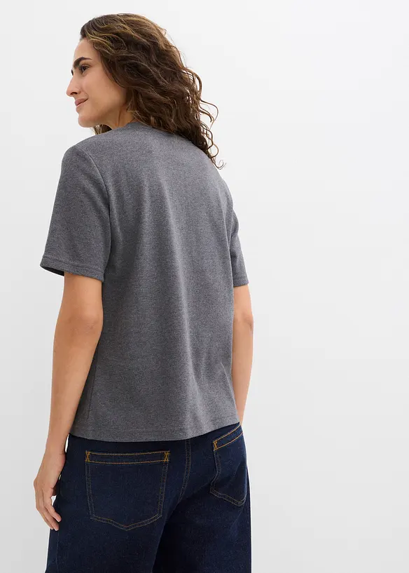 Topp av stabil jersey av ekologisk bomull (2-pack), bonprix