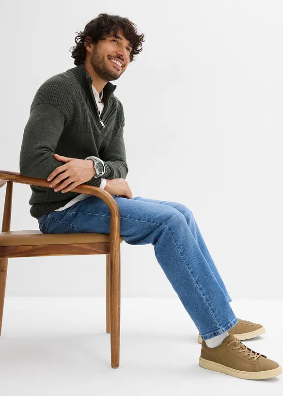 Relaxed Fit Stretch Jeans, Straight, bonprix