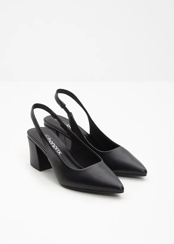 Slingbackpumps med blockklack, bonprix