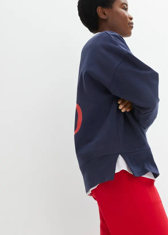 Oversizesweatshirt i ekologisk bomull, bonprix