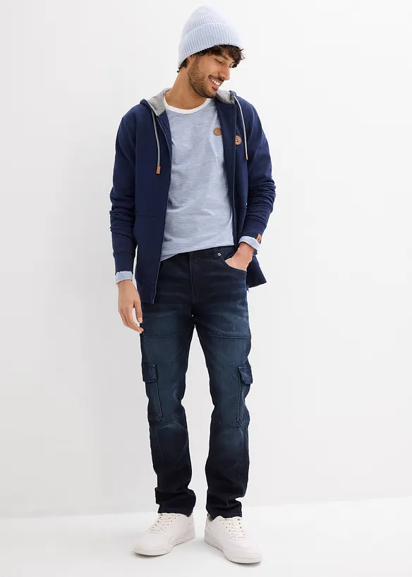 L&aring;ng&auml;rmad T-shirt i ren ekologisk bomull, bonprix