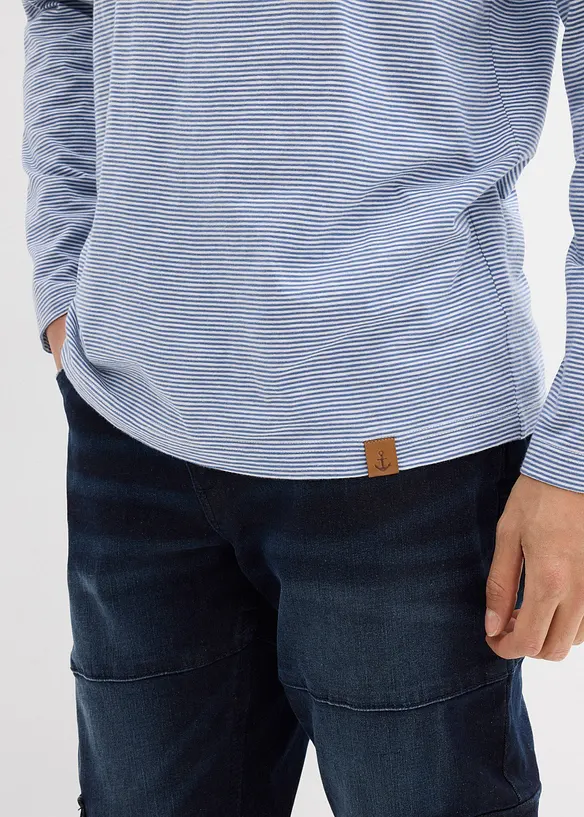 L&aring;ng&auml;rmad T-shirt i ren ekologisk bomull, bonprix