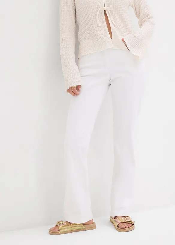 Straight Stretch Jeans Mid Waist, bonprix