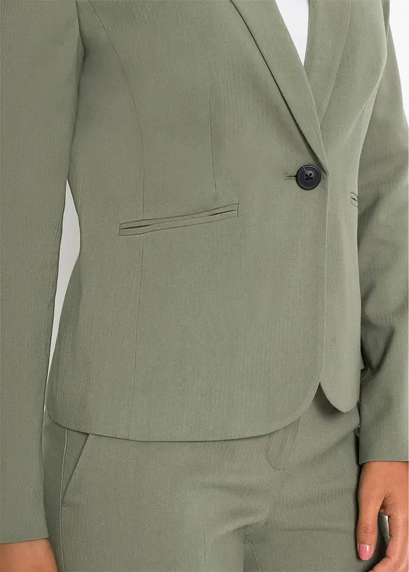 Kavaj med passpoalfickor, Petite, bonprix