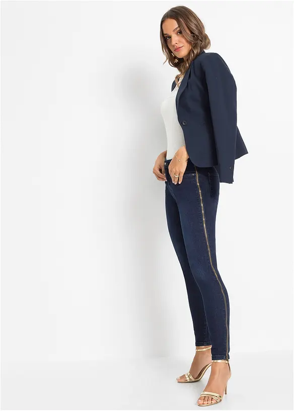 Kavaj med passpoalfickor, Petite, bonprix