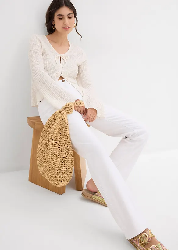 Straight Stretch Jeans Mid Waist, bonprix