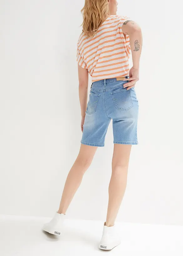 Jeansshorts med Mid Waist, bonprix