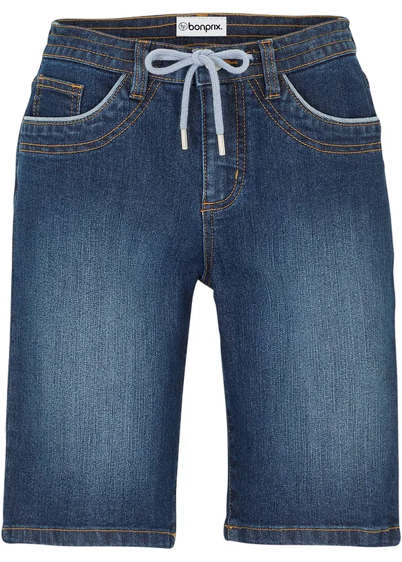 Jeans Bermudas Slim Fit Mid Waist, bonprix