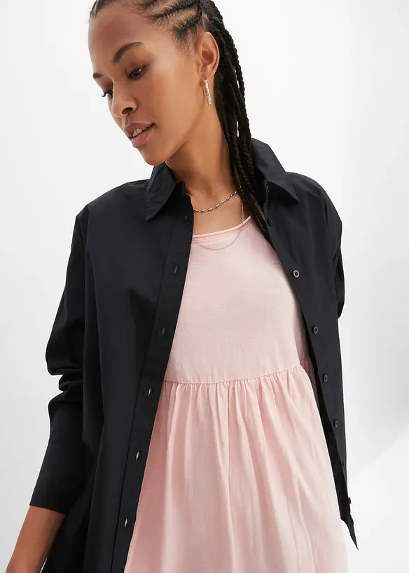 Mellanl&aring;ng kl&auml;nning i ekologisk bomull, bonprix