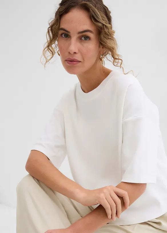 T-shirt i ren ekologisk bomull, bonprix