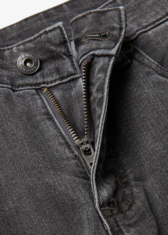 Wide Leg Jeans, Mid Waist, Stretch, bonprix