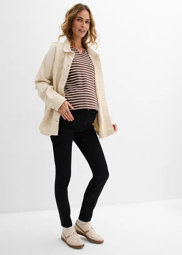 Superstretchiga mammajeans f&ouml;r graviditeten och f&ouml;rsta tiden med b&auml;bis, bonprix