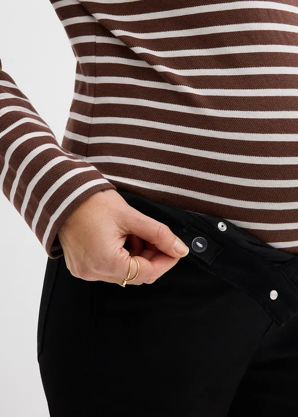 Superstretchiga mammajeans f&ouml;r graviditeten och f&ouml;rsta tiden med b&auml;bis, bonprix