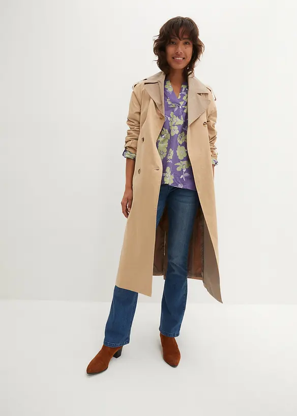 M&ouml;nstrad blustunika i ren bomull, bonprix