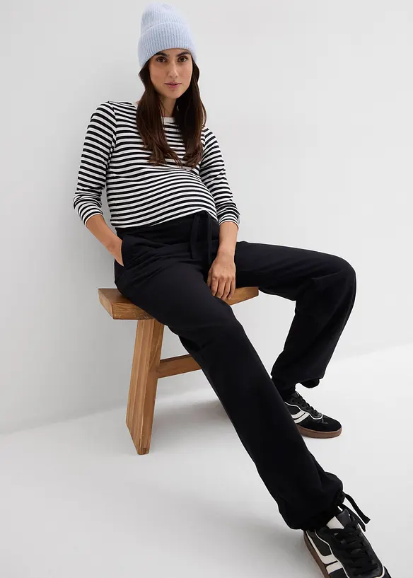 Mammabyxa i trik&aring; av ekologisk bomull med justerbara benslut, bonprix