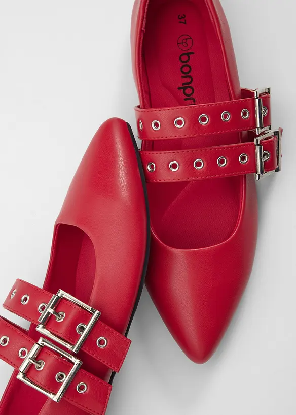 Mary Jane-skor med vadderad innersula, bonprix