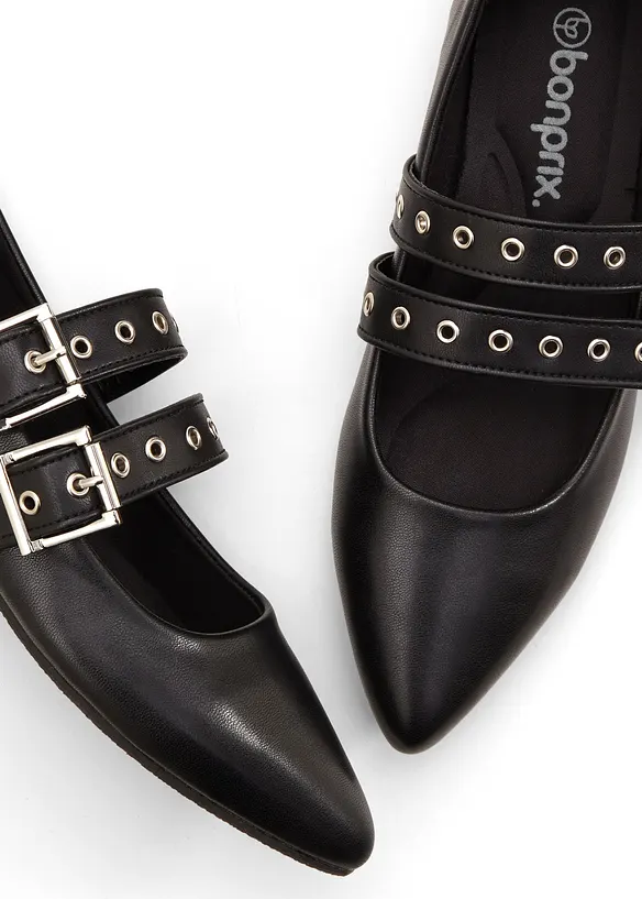 Mary Jane-skor med vadderad innersula, bonprix