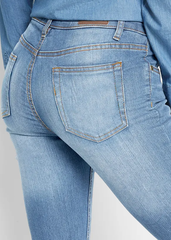 Skinny Jeans Mid Waist, Stretch, bonprix