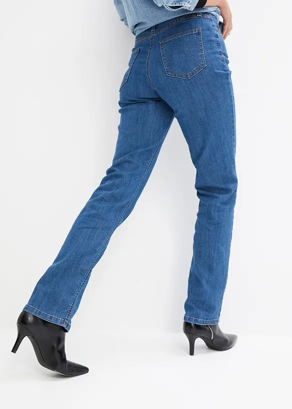 Straight Jeans Mid Waist, Stretch, bonprix