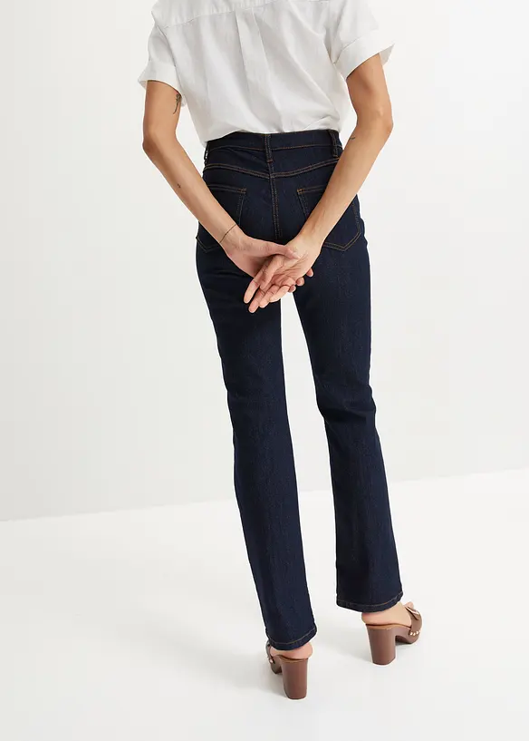 Straight Jeans Mid Waist, Stretch, bonprix