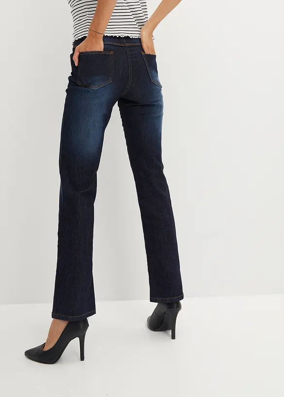 Straight Jeans Mid Waist, Stretch, bonprix
