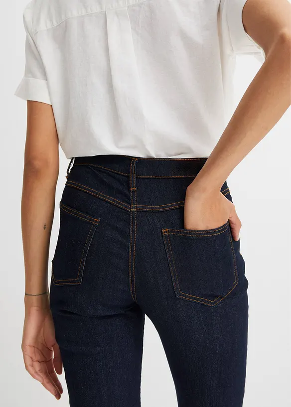 Straight Jeans Mid Waist, Stretch, bonprix
