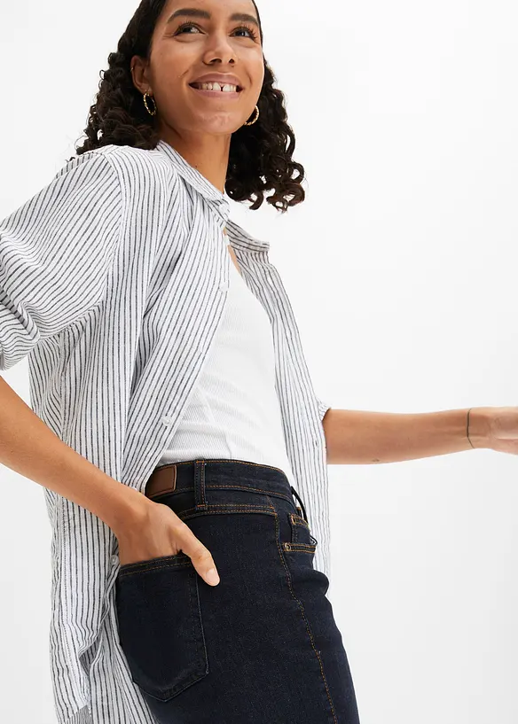 Straight jeans Mid Waist, Stretch, bonprix