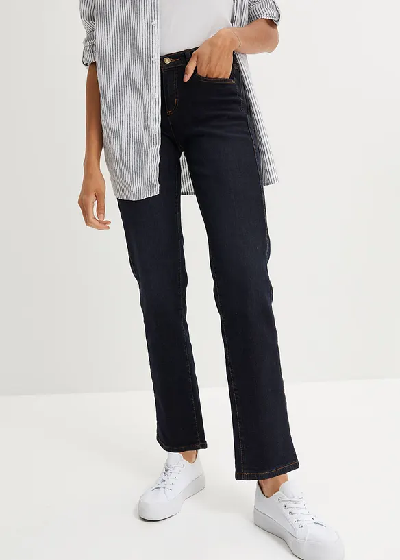 Straight jeans Mid Waist, Stretch, bonprix