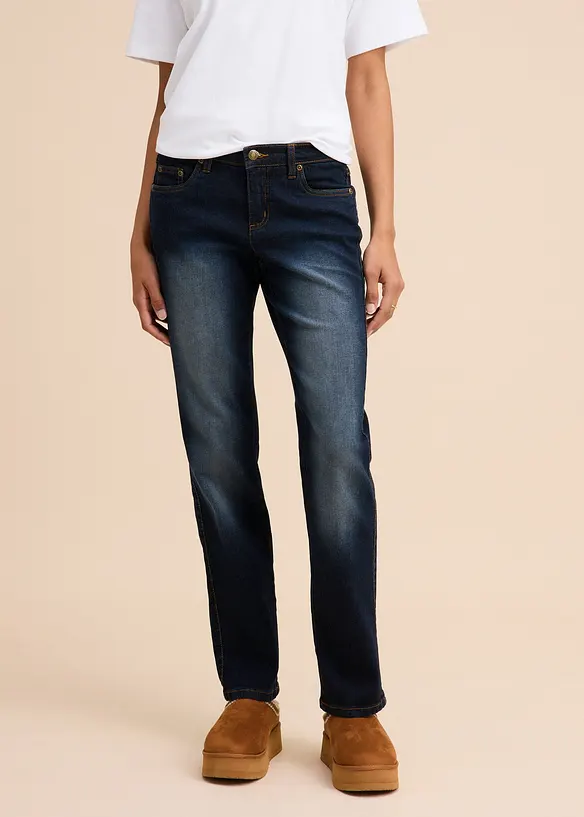 Straight jeans Mid Waist, Stretch, bonprix