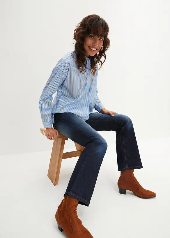 Bootcut Jeans Mid Waist, Stretch, bonprix