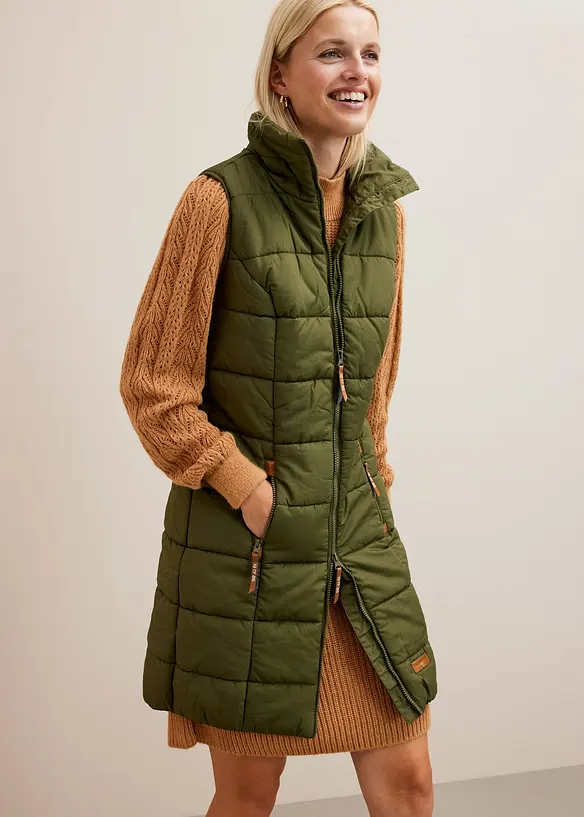 L&aring;ng v&auml;st med st&aring;krage, bonprix