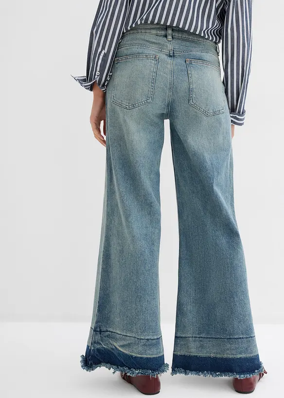 Wide Leg Jeans Mid Waist, bonprix