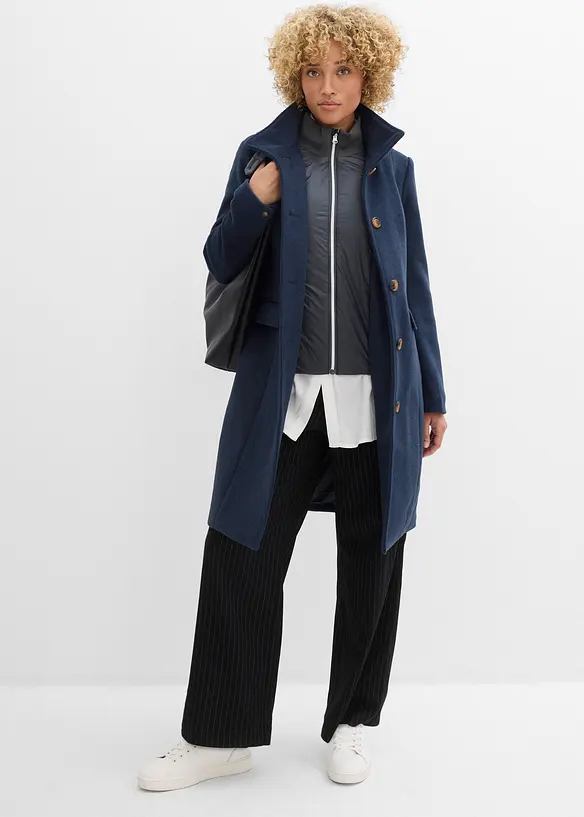 Vinterkappa med 2-i-1-look, bonprix