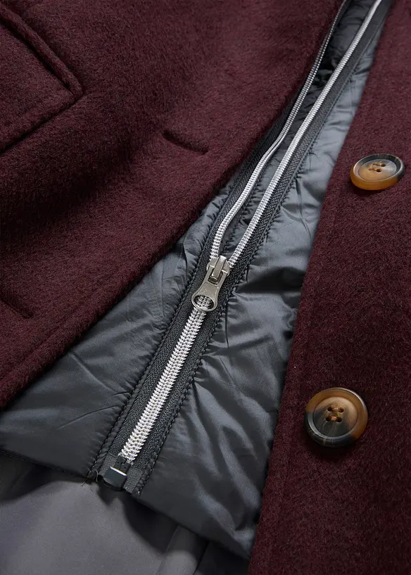 Vinterkappa med 2-i-1-look, bonprix