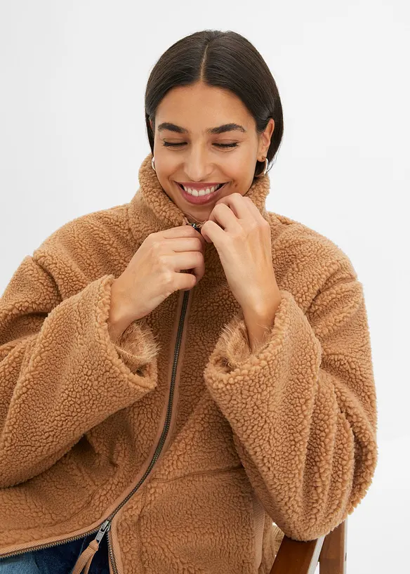 Jacka i teddyfleece, bonprix